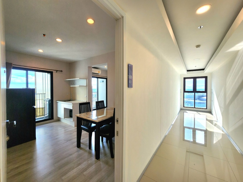 For RentCondoNonthaburi, Bang Yai, Bangbuathong : Status as shown in the cover photo**Vacant room. Corner room. Has washing machine. Has bird net** For rent Plum Condo Central Station Phase 1, 2 bedroom type**This type of room is not available oftenSN386