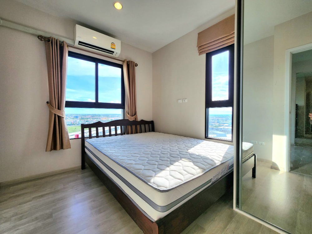 For RentCondoNonthaburi, Bang Yai, Bangbuathong : Status as shown in the cover photo**Vacant room. Corner room. Has washing machine. Has bird net** For rent Plum Condo Central Station Phase 1, 2 bedroom type**This type of room is not available oftenSN386