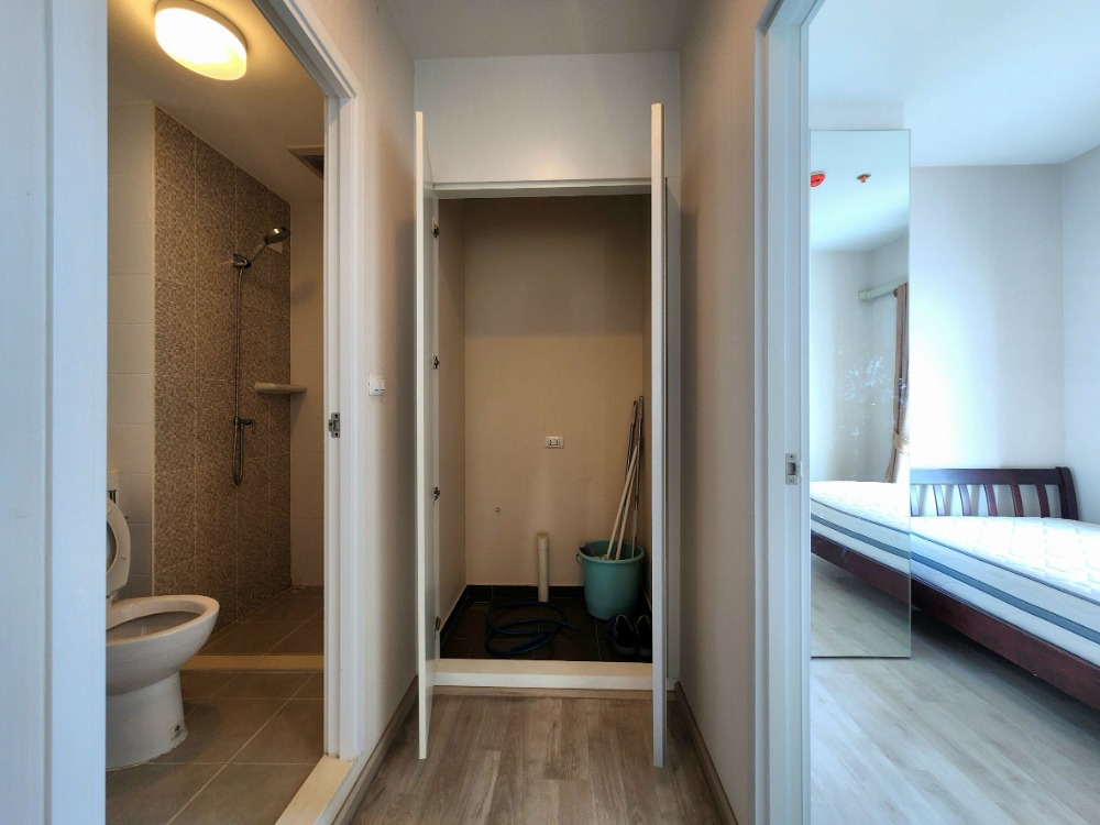 For RentCondoNonthaburi, Bang Yai, Bangbuathong : Status as shown in the cover photo**Vacant room. Corner room. Has washing machine. Has bird net** For rent Plum Condo Central Station Phase 1, 2 bedroom type**This type of room is not available oftenSN386