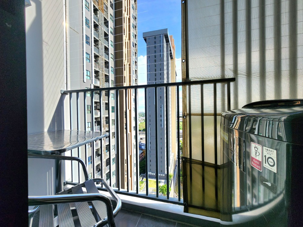 For RentCondoNonthaburi, Bang Yai, Bangbuathong : Status as shown in the cover photo**Vacant room. Corner room. Has washing machine. Has bird net** For rent Plum Condo Central Station Phase 1, 2 bedroom type**This type of room is not available oftenSN386