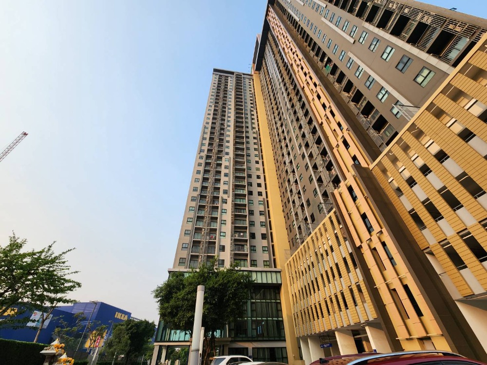 For RentCondoNonthaburi, Bang Yai, Bangbuathong : Status as shown in the cover photo**Vacant room. Corner room. Has washing machine. Has bird net** For rent Plum Condo Central Station Phase 1, 2 bedroom type**This type of room is not available oftenSN386