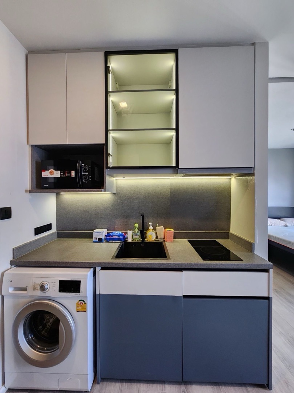 For RentCondoRama3 (Riverside),Satupadit : For rent, cheap 15,000, ready to be on high floor, beautiful room, The Key Rama 3