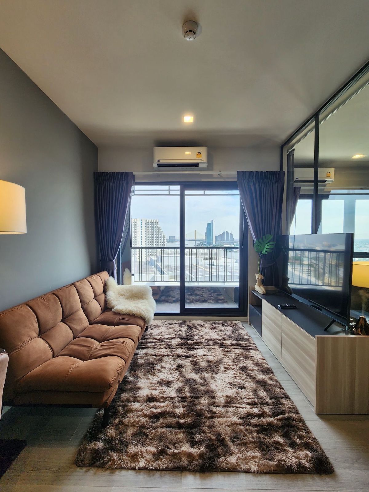 For RentCondoRama3 (Riverside),Satupadit : For rent, cheap 15,000, ready to be on high floor, beautiful room, The Key Rama 3