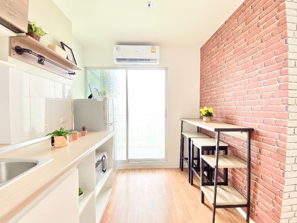 ให้เช่าคอนโดนวมินทร์ รามอินทรา : ให้เช่า Lumpini Park Nawamin-Sriburapha ขนาด 26 ตรม. ราคา 7,500 บาท เฟอร์นิเจอร์เครื่องใช้ไฟฟ้าครบ