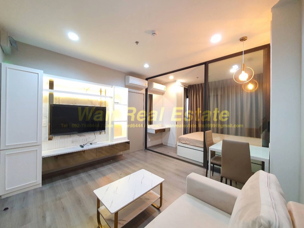 For RentCondoRattanathibet, Sanambinna : Condo for rent politan aqua, 40th floor, size 31 sq.m., river view, beautiful decoration, new room, never rented.