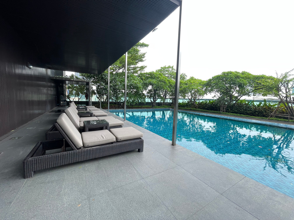 For RentCondoRama9, Petchburi, RCA : [ For rent ] The Address Asoke, high floor, wide room with furniture, prime location, MRT Phetchaburi, very good price / contact 065-8219716 ice