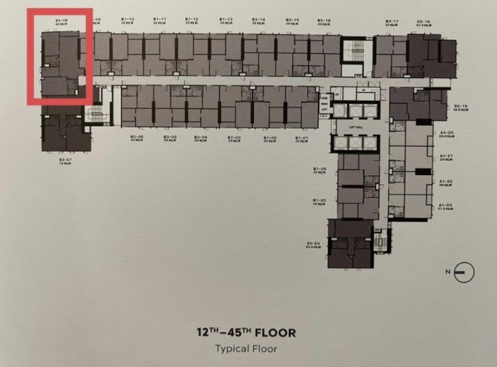 For SaleCondoLadprao, Central Ladprao : Selling at a loss, Condo Life Ladprao, Building B, Floor 23, for sale by owner.