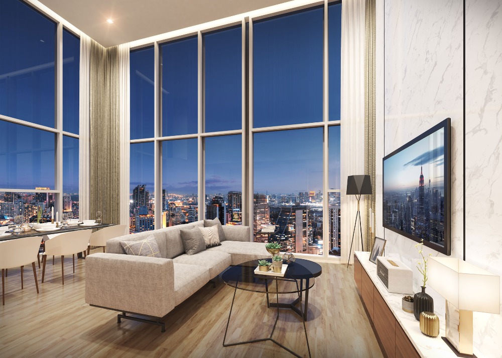 For SaleCondoSukhumvit, Asoke, Thonglor : Condo for sale, Cloud Residence Sukhumvit 23, usable area 57.10 sq m, 23rd floor, 2 bedrooms, 2 bathrooms, built-in kitchen and electrical appliances from GORENJE & BOSCH, near MRT Sukhumvit.