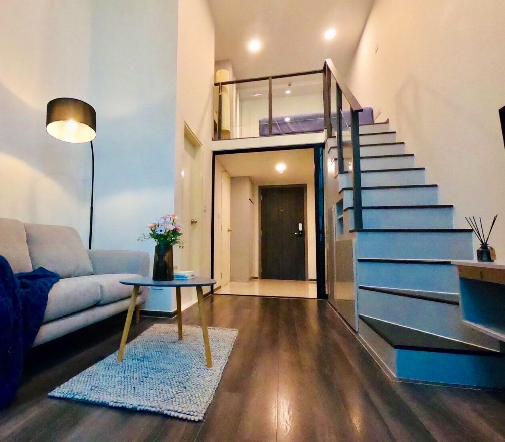 ให้เช่าคอนโดพระราม 9 เพชรบุรีตัดใหม่ RCA : ให้เช่า ไนท์บริดจ์ สเปซ พระราม 9 คอนโด 2 ชั้น 31 ตร.ม. เพดานสูง 4.2 ม. แต่งสวยพร้อมอยู่