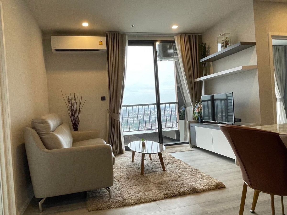 For RentCondoRama3 (Riverside),Satupadit : 🔥Rent a beautiful room but complete, high floor, river view, The key Rama 3