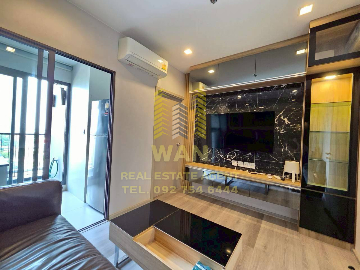 For RentCondoRattanathibet, Sanambinna : Condo for rent politan aqua, 12th floor, corner room, size 30 sq.m., river view, Koh Kret, new room, never rented.