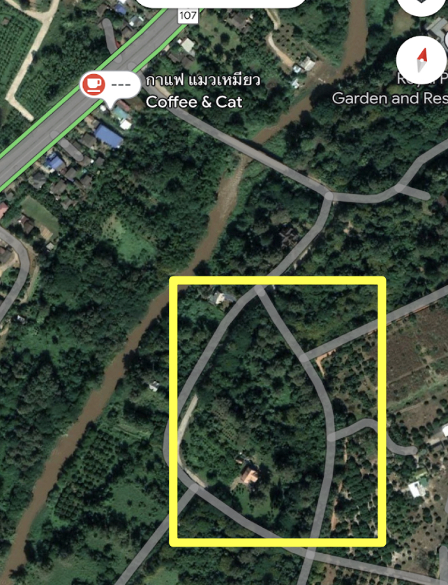 For SaleLandChiang Mai : Beautiful land near the Ping River resort, 2 rai, Mae Taeng, Chiang Mai.