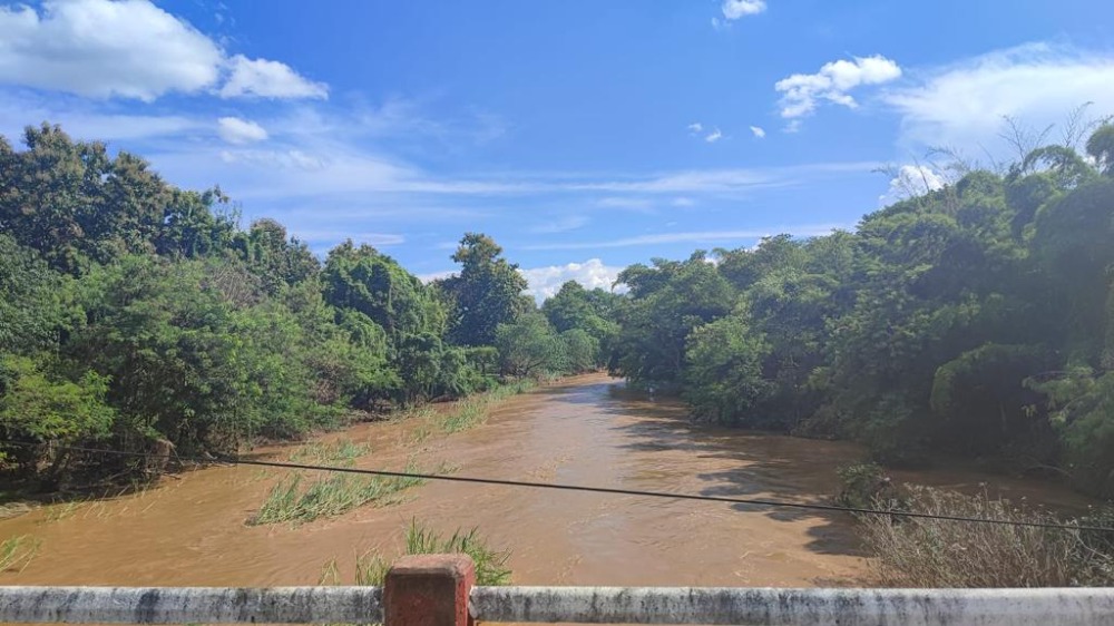For SaleLandChiang Mai : Beautiful land near the Ping River resort, 2 rai, Mae Taeng, Chiang Mai.
