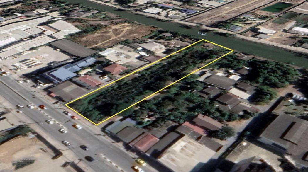 For SaleLandPathum Thani,Rangsit, Thammasat : Land for sale, land, Lam Luk Ka Khlong 4, area 3 rai 36 sq m., next to the road.