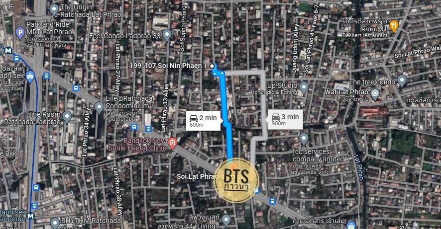 ขายที่ดินโชคชัย4 ลาดพร้าว71 : ขาย ที่ดิน 383 ตร.วา ลาดพร้าว 37 หน้ากว้าง เดินทางสะดวก ใกล้ ถ.ลาดพร้าว และ BTS