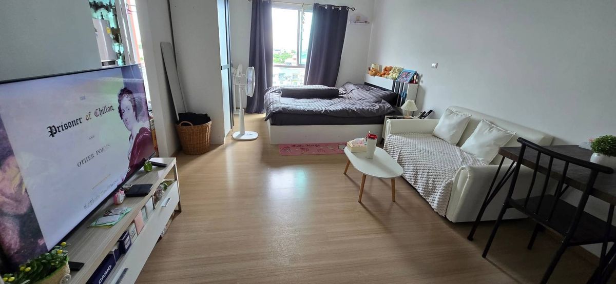 For SaleCondoPinklao, Charansanitwong : For sale, owner takes good care of room, UNIO Charan 3 (1 bedroom), Building E, 2nd floor, fully furnished, ready to move in, near the juristic person and the MRT Tha Phra pickup point.