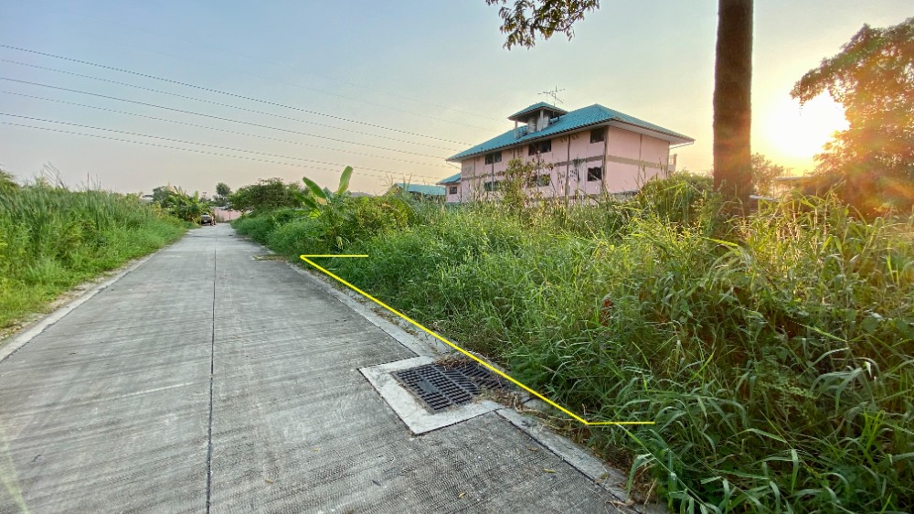 ขายที่ดินมหาชัย สมุทรสาคร : ขายที่ดินถนนเศรษฐกิจ 1 ซอย 3, กระทุ่มแบน สมุทรสาคร 93 ตารางวา ราคาดี ผังสีม่วง