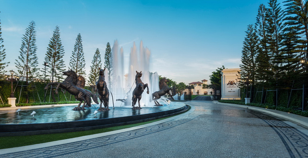 For SaleHouseRama 2, Bang Khun Thian : Luxury mansion for sale, large back, Ladawan Rama 2, Ladawan Rama2