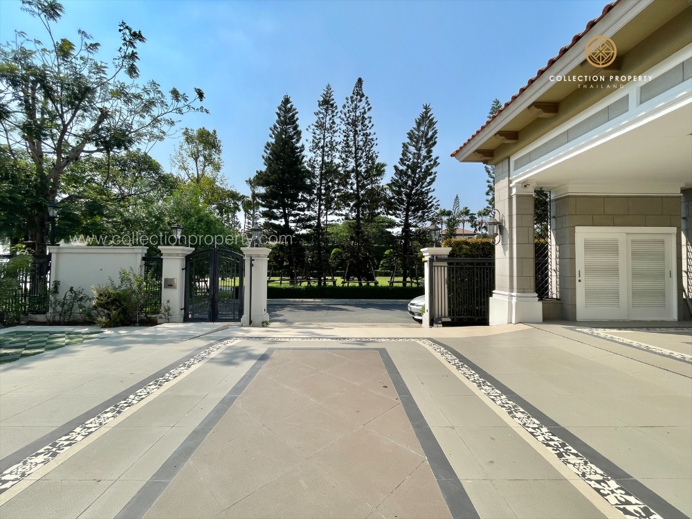 For SaleHouseRama 2, Bang Khun Thian : Luxury mansion for sale, large back, Ladawan Rama 2, Ladawan Rama2