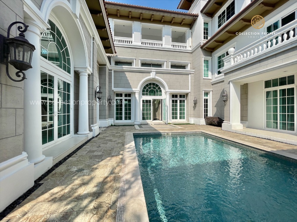 For SaleHouseRama 2, Bang Khun Thian : Luxury mansion for sale, large back, Ladawan Rama 2, Ladawan Rama2