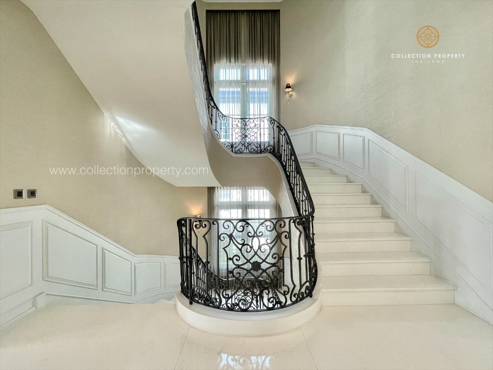 For SaleHouseRama 2, Bang Khun Thian : Luxury mansion for sale, large back, Ladawan Rama 2, Ladawan Rama2