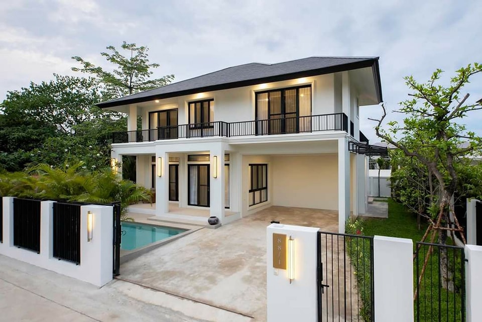 For SaleHouseChiang Mai : Pool Villa  house for sale Saraphi ,ChiangMai.,