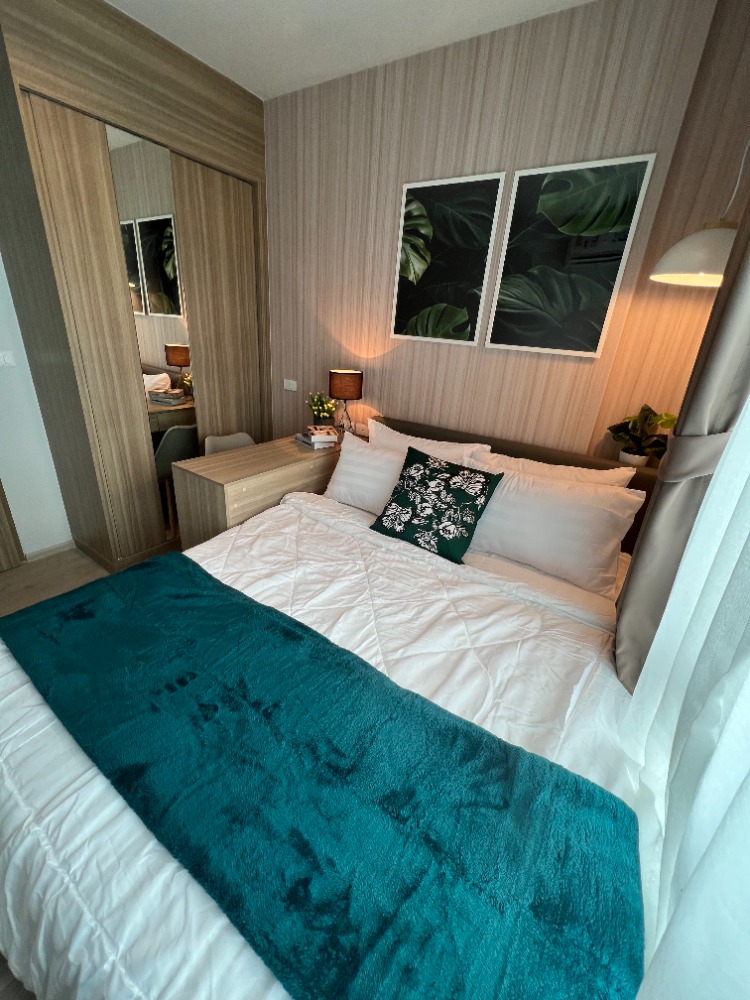 For RentCondoThaphra, Talat Phlu, Wutthakat : Rent Altitude Unicorn Sathorn-Thapra, walk to BTS, 1 bedroom, special price, corner room, open view, new room, full furniture, washing machine, microwave, TV, refrigerator, complete electric