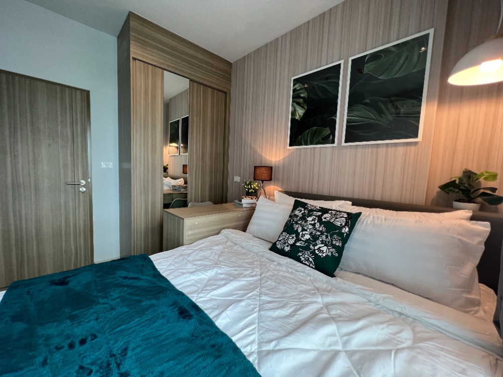 For RentCondoThaphra, Talat Phlu, Wutthakat : Rent Altitude Unicorn Sathorn-Thapra, walk to BTS, 1 bedroom, special price, corner room, open view, new room, full furniture, washing machine, microwave, TV, refrigerator, complete electric