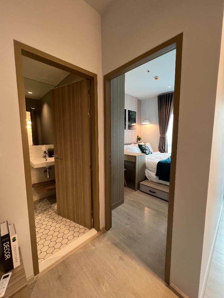 For RentCondoThaphra, Talat Phlu, Wutthakat : Rent Altitude Unicorn Sathorn-Thapra, walk to BTS, 1 bedroom, special price, corner room, open view, new room, full furniture, washing machine, microwave, TV, refrigerator, complete electric