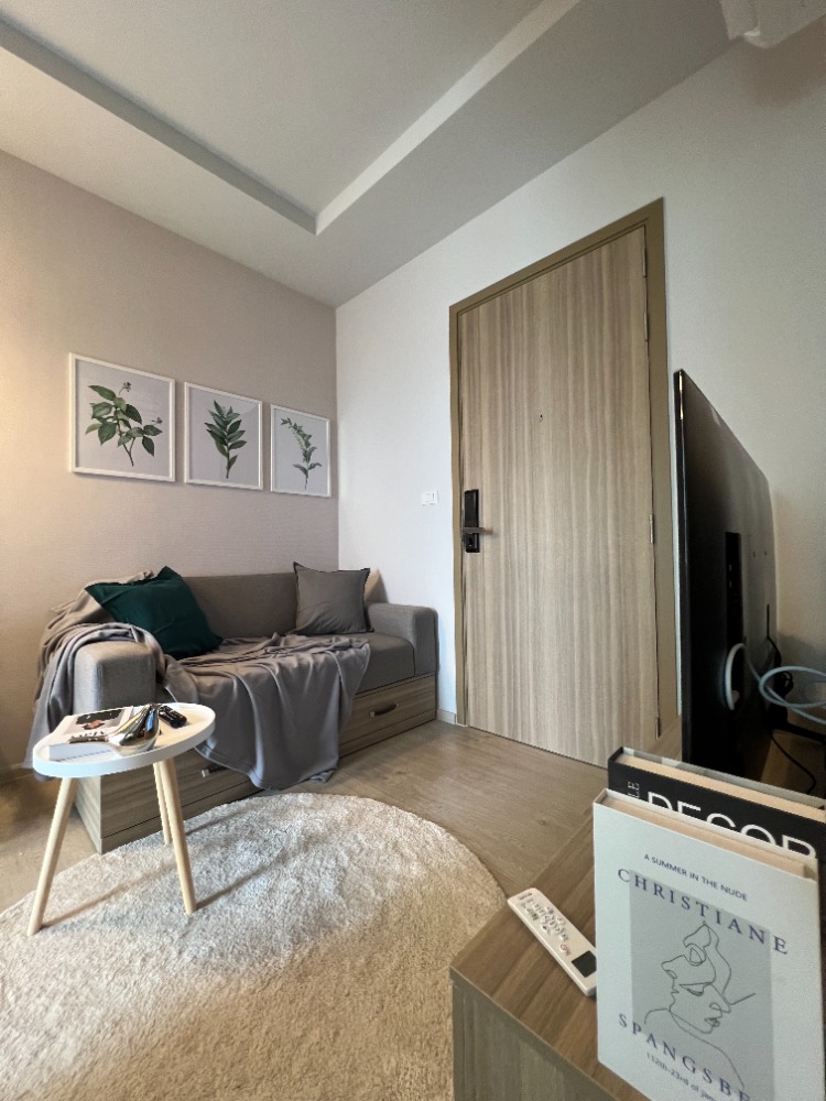 For RentCondoThaphra, Talat Phlu, Wutthakat : Rent Altitude Unicorn Sathorn-Thapra, walk to BTS, 1 bedroom, special price, corner room, open view, new room, full furniture, washing machine, microwave, TV, refrigerator, complete electric