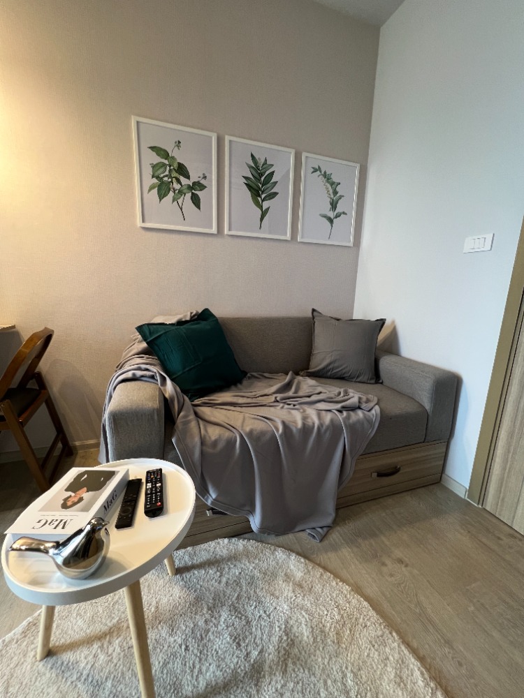 For RentCondoThaphra, Talat Phlu, Wutthakat : Rent Altitude Unicorn Sathorn-Thapra, walk to BTS, 1 bedroom, special price, corner room, open view, new room, full furniture, washing machine, microwave, TV, refrigerator, complete electric