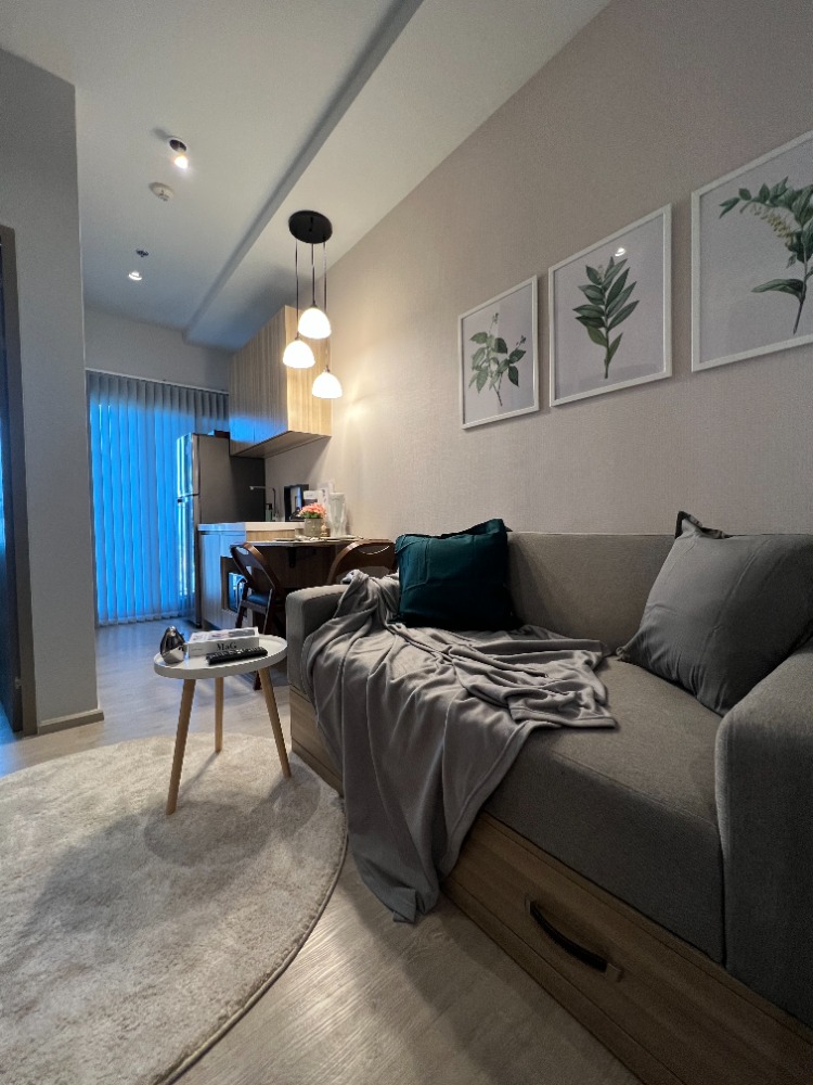 For RentCondoThaphra, Talat Phlu, Wutthakat : Rent Altitude Unicorn Sathorn-Thapra, walk to BTS, 1 bedroom, special price, corner room, open view, new room, full furniture, washing machine, microwave, TV, refrigerator, complete electric