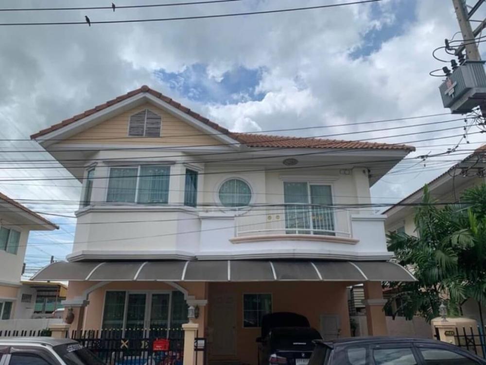 For RentHousePathum Thani,Rangsit, Thammasat : For rent, single-family house, Green Park Village, Rangsit, Phahonyothin, area 50 sq.wa., fully furnished. Fully furnished, ready to move in, good location, convenient transportation near Chaengwattana Expressway