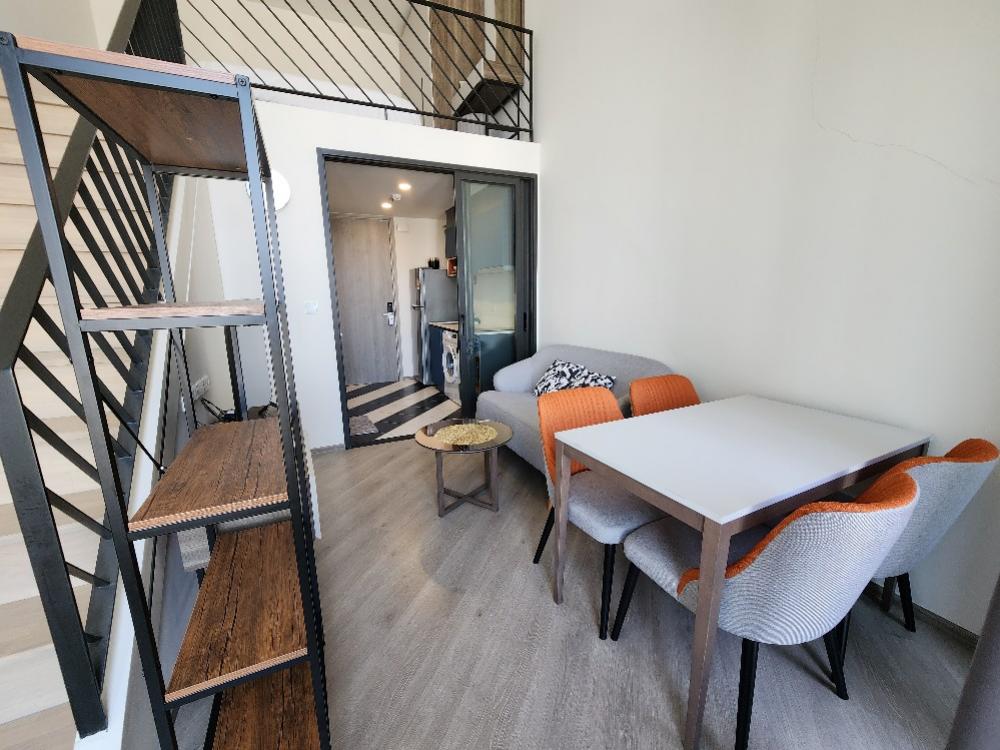 For RentCondoVipawadee, Don Mueang, Lak Si : Condo for rent, The Base, Saphan Mai, Loft room, 2 floors ✅ Near the fitness room, airport view ❗