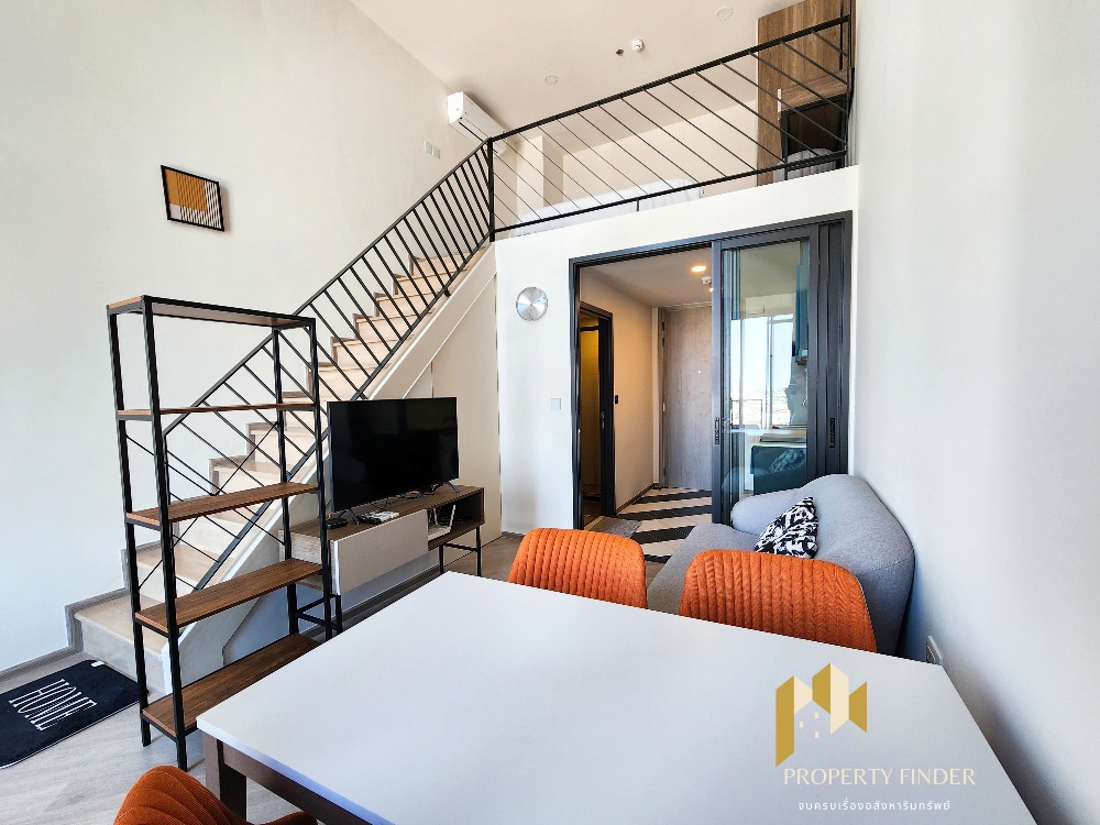 For RentCondoVipawadee, Don Mueang, Lak Si : Condo for rent, The Base Saphan Mai, loft room, 2 floors, ✅ Airport view, chill