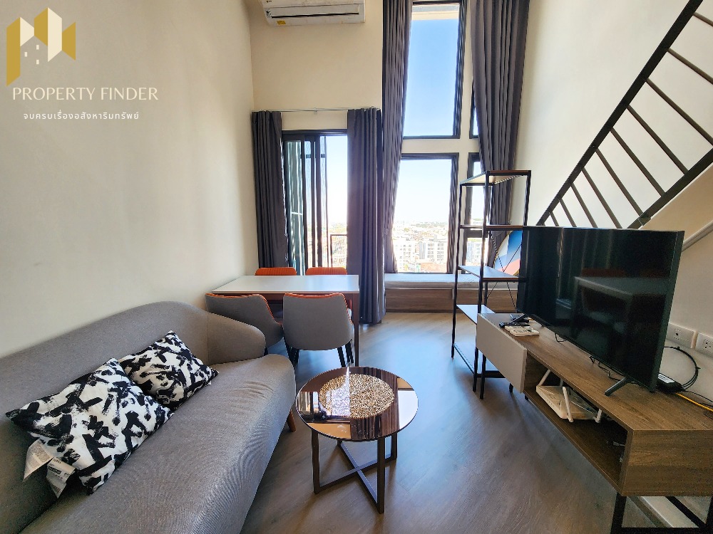 For RentCondoVipawadee, Don Mueang, Lak Si : Condo for rent, The Base Saphan Mai, loft room, 2 floors, ✅ Airport view, chill