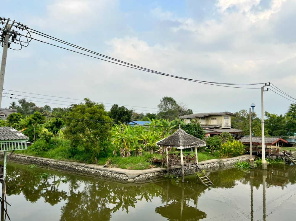 ขายที่ดินนนทบุรี บางใหญ่ บางบัวทอง : ขายที่ดินติดคลองอ้อมนนท์