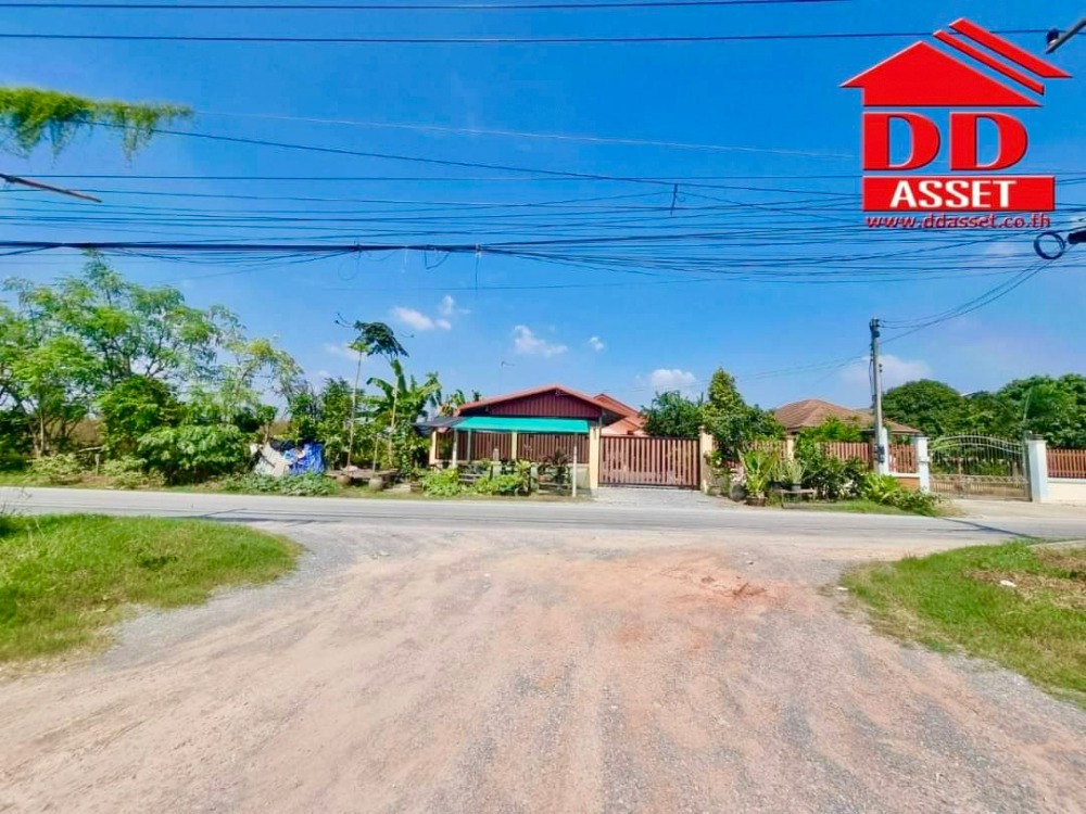 ขายที่ดินนครปฐม : ขายที่ดินเปล่า ติดถนน ซอยปฐมอโศก บ้านแพ้ว นครปฐม ติดถนน 2 ฝั่ง