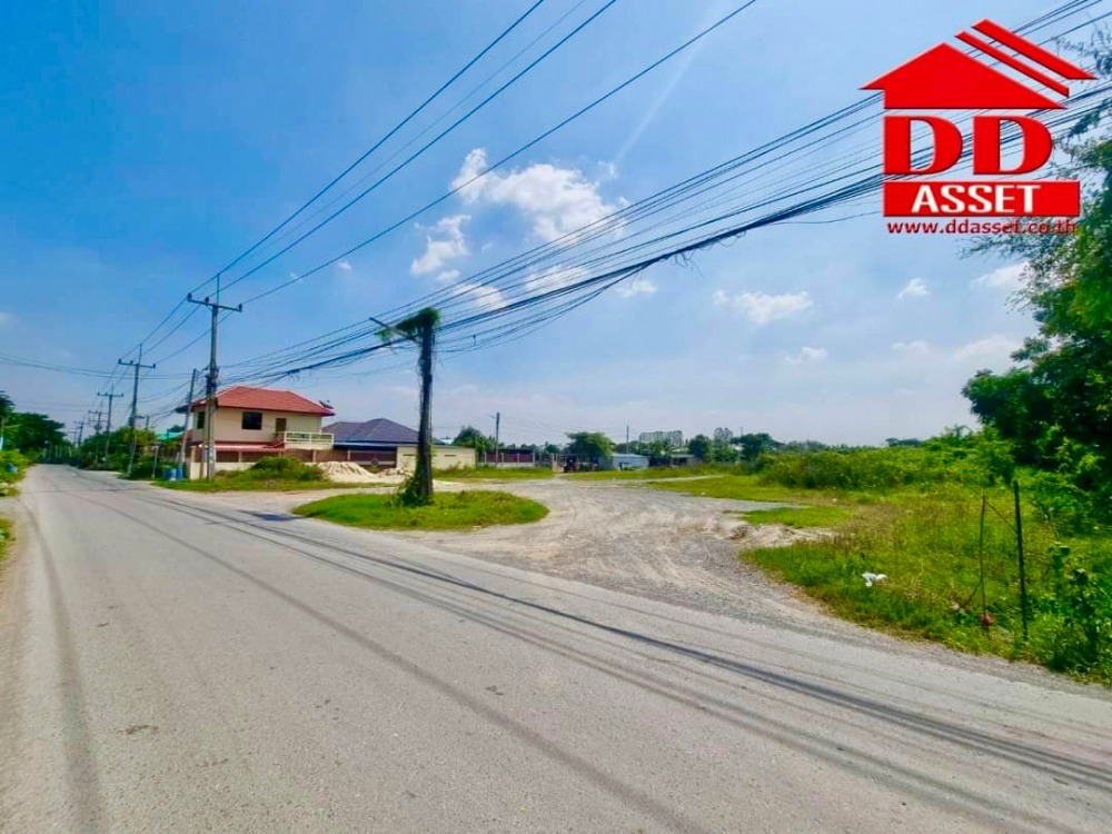 ขายที่ดินนครปฐม : ขายที่ดินเปล่า ติดถนน ซอยปฐมอโศก บ้านแพ้ว นครปฐม ติดถนน 2 ฝั่ง