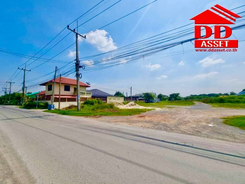 ขายที่ดินนครปฐม : ขายที่ดินเปล่า ติดถนน ซอยปฐมอโศก บ้านแพ้ว นครปฐม ติดถนน 2 ฝั่ง