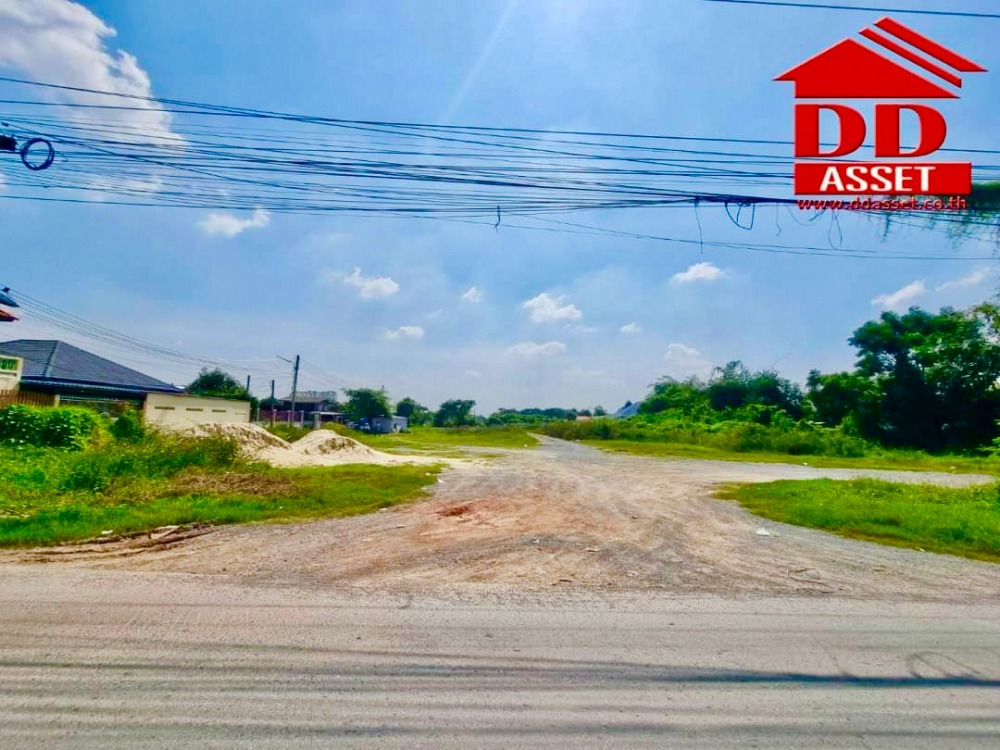 ขายที่ดินนครปฐม : ขายที่ดินเปล่า ติดถนน ซอยปฐมอโศก บ้านแพ้ว นครปฐม ติดถนน 2 ฝั่ง