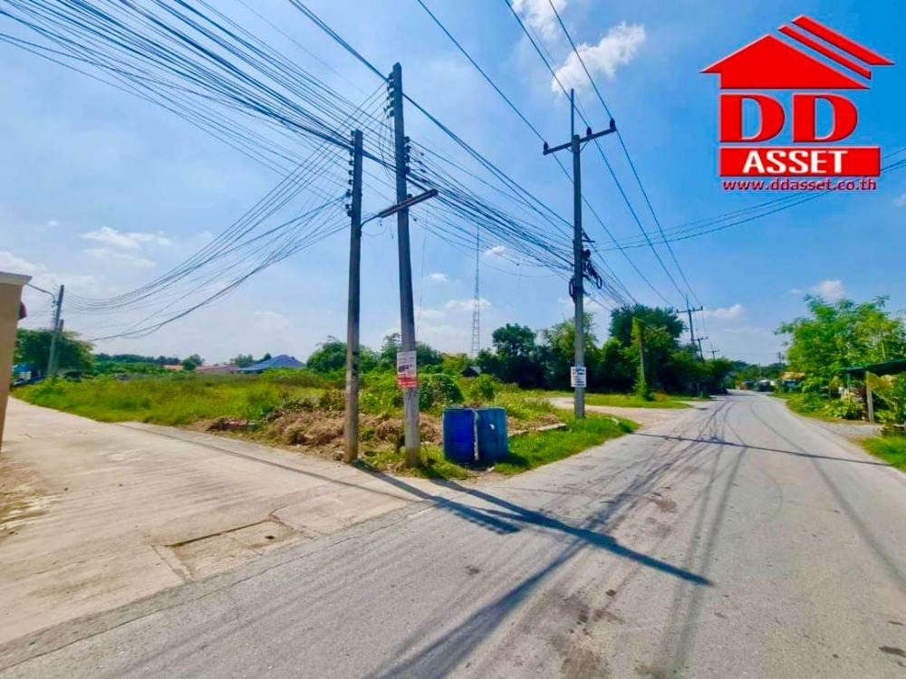 ขายที่ดินนครปฐม : ขายที่ดินเปล่า ติดถนน ซอยปฐมอโศก บ้านแพ้ว นครปฐม ติดถนน 2 ฝั่ง