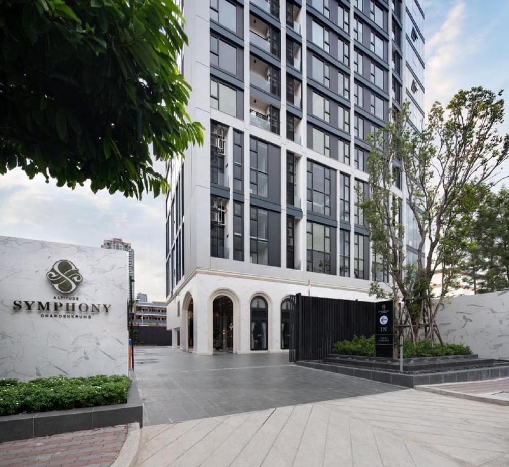ขายคอนโดสาทร นราธิวาส : 2 ห้องนอน 61 - 72 ตรม. คอนโดเล็ก ยูนิตน้อย Altitude Symphony เจริญกรุง Auto car parking พร้อมอยู่ ใกล้แม่น้ำ Shrewsbury เอเชียทีค ยานนาวา