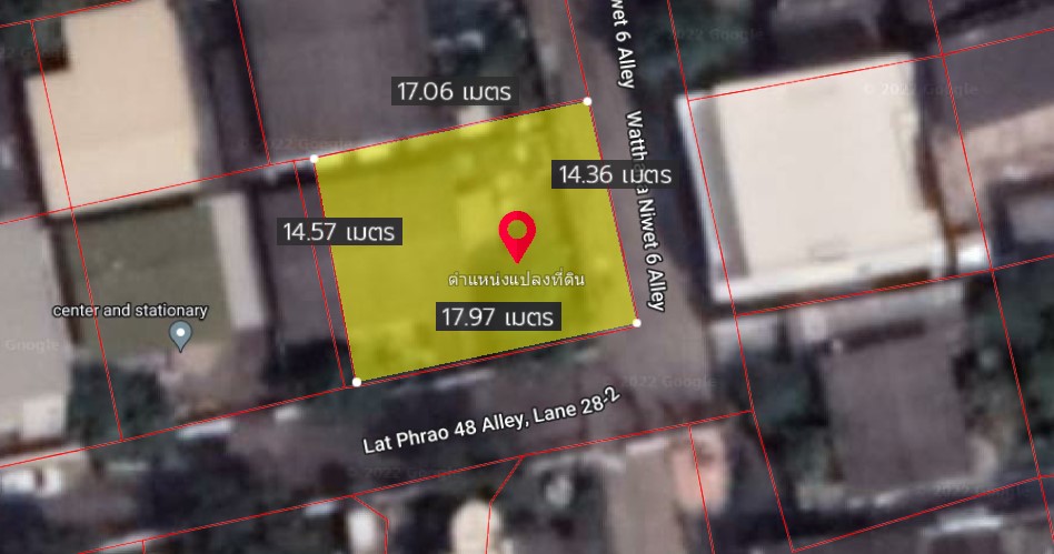 ขายที่ดินโชคชัย4 ลาดพร้าว71 : ขาย ที่ดิน 63 ตร.วา ลาดพร้าว 48 แยก 28-2 (วัฒนานิเวศน์ 5) ทำเลดี ใกล้ MRT และ BTS เข้าออกได้หลายทาง