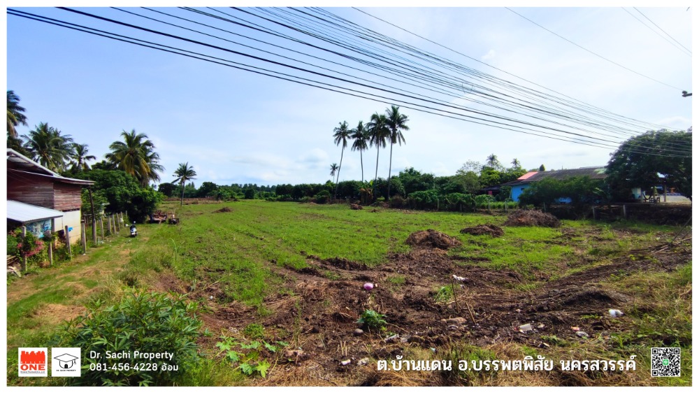 ขายที่ดินนครสวรรค์ : ขายที่ดินสวย ติดแม่น้ำปิง 13-3-72 ไร่ ต.บ้านแดน อ.บรรพตพิสัย จ.นครสวรรค์