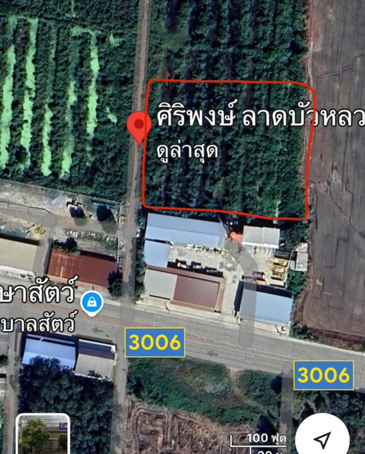 For SaleLandAyutthaya : Land for sale by owner, Lat Bua Luang, next to Road 3006, good location