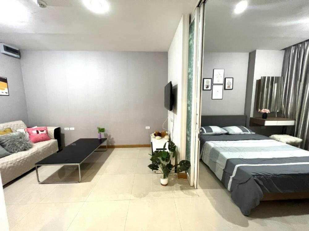 For RentCondoLadprao101, Happy Land, The Mall Bang Kapi : 🔥 Newly renovated room You can raise dogs and cats. Condo Happy Condo Lat Phrao 101, fully furnished, ready to move in.