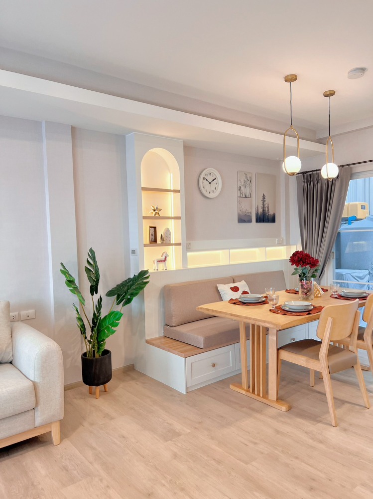 For RentTownhomeBangna, Bearing, Lasalle : Townhouse for rent Indy Bangna Village - Ramkhamhaeng 2 near Mega Bangna