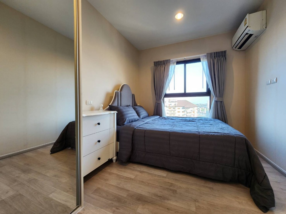 For RentCondoNonthaburi, Bang Yai, Bangbuathong : **The room is empty. Front-loading washing machine ** For rent, Plum Central Phase 2 !!Real picture of the room, real sound, kind owner!! East view SN490.37