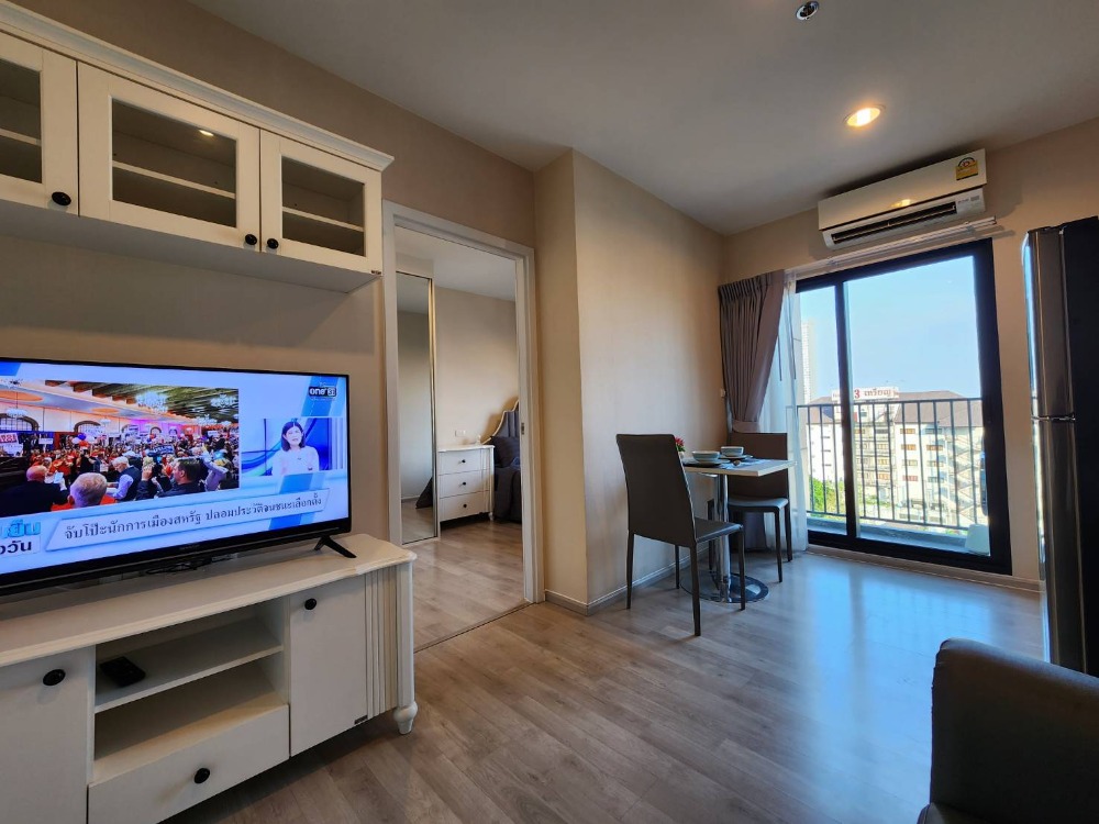 For RentCondoNonthaburi, Bang Yai, Bangbuathong : **The room is empty. Front-loading washing machine ** For rent, Plum Central Phase 2 !!Real picture of the room, real sound, kind owner!! East view SN490.37